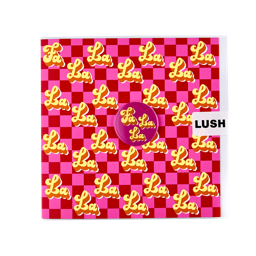 An image of LUSH | Fa La La | Greetings Card | 100% Recycled Paper | Personalised Message