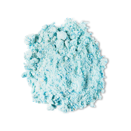 Sleepy Showder, a pile of light blue powder.