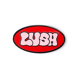 An image of Retro Bubble Lush | Pink/Red | Pin Badge