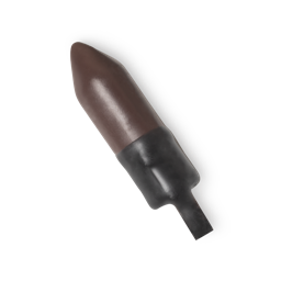 Minsk. A rich espresso brown lipstick refill, protected by a wax outer layer, which features a tab for easy removal.