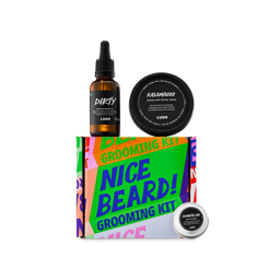 An image of LUSH | Nice Beard! Grooming Kit | Geschenk