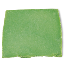 Avocado. An avocado green, rectangular chunk of solid co-wash (conditioning-wash).