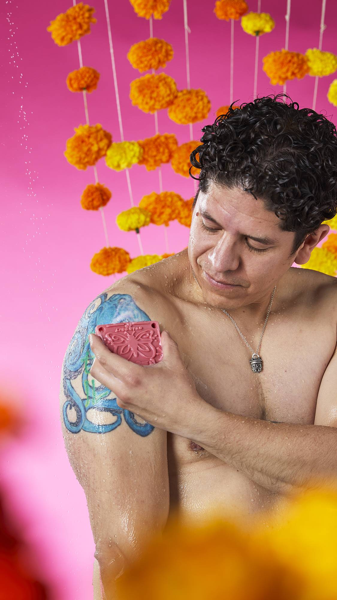 Savon Papel Picado Rosa