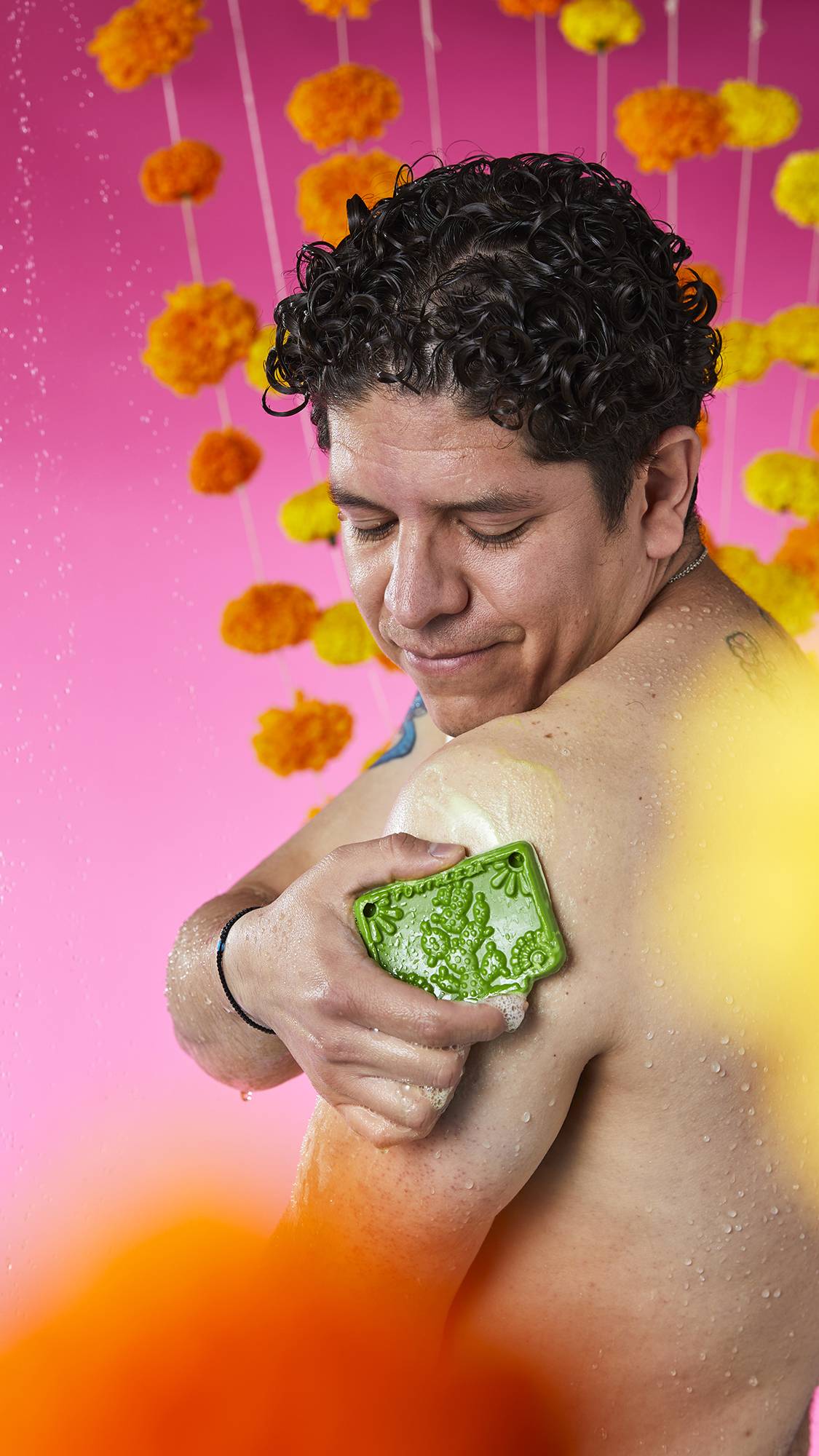 Savon Papel Picado Verde