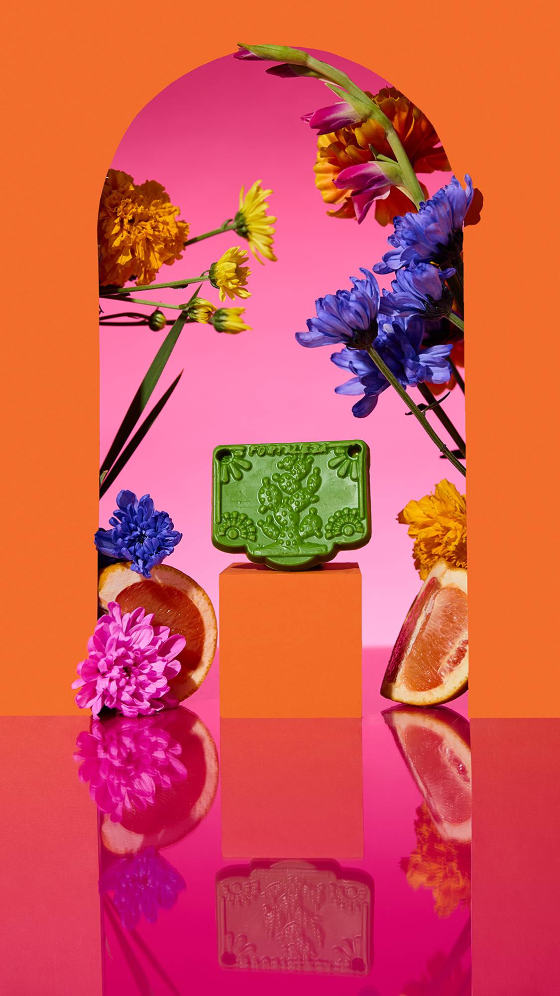 Savon Papel Picado Verde