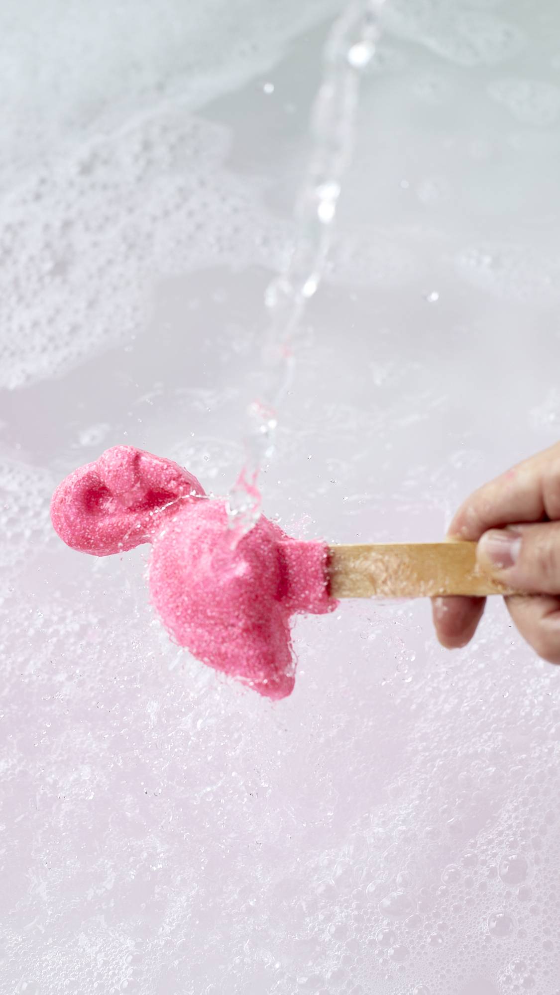 Pain moussant réutilisable Pink Flamingo