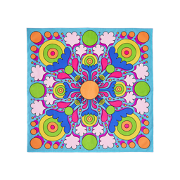 An image of LUSH - Psychedelic Summer Knot Wrap 70cm x 70cm