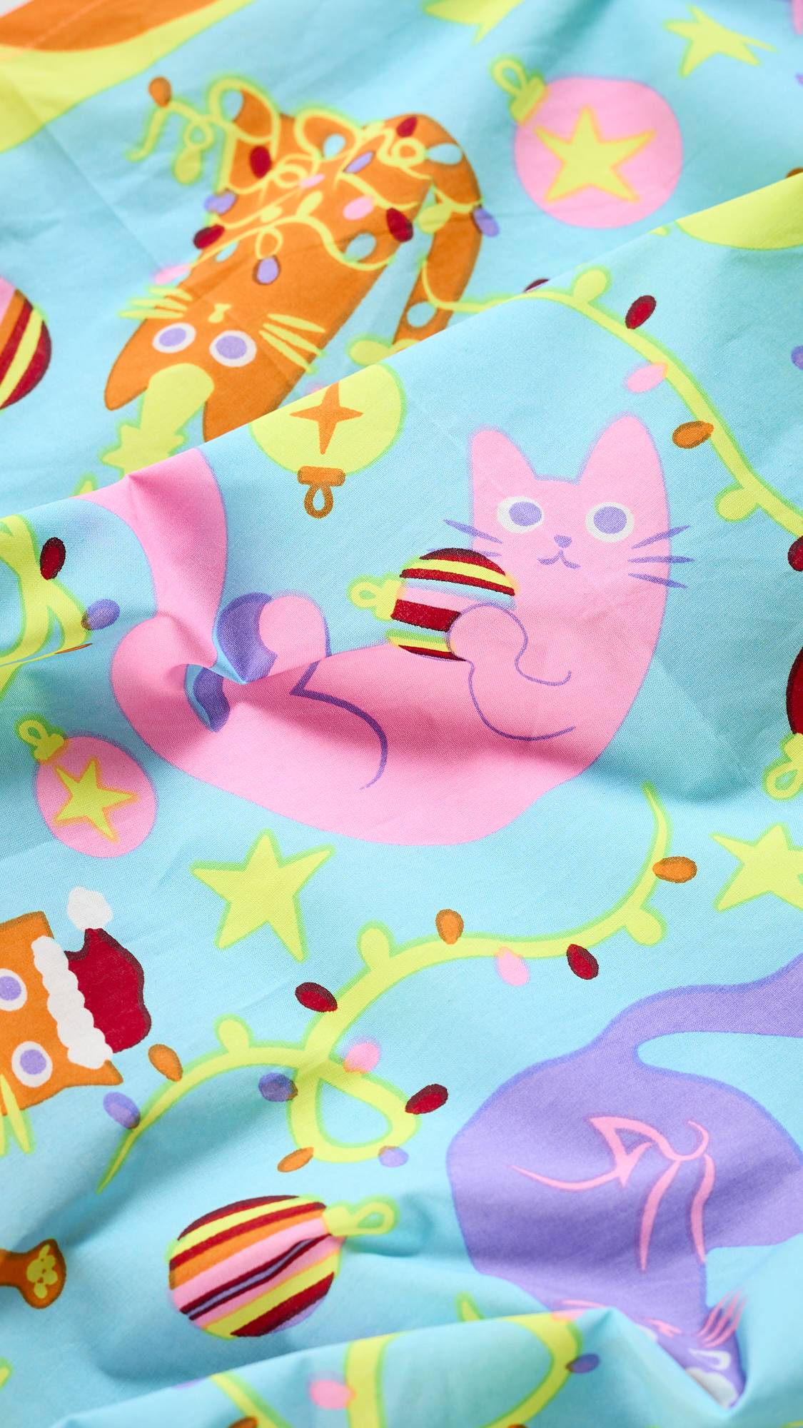 Emballage de tissu Purrrfect Christmas