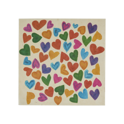 An image of LUSH | Rainbow Hearts Lokta Wrap | Geschenkverpackung