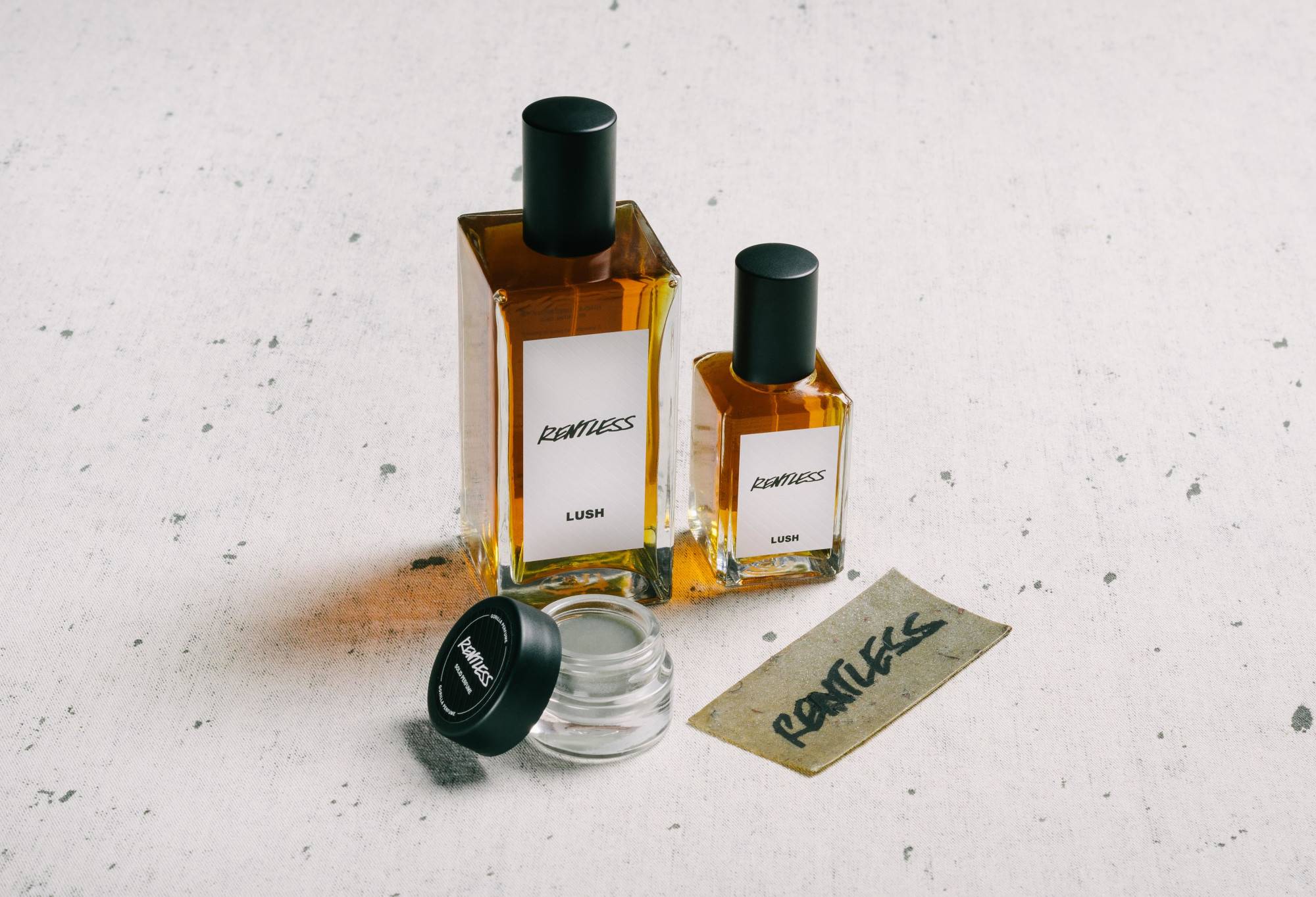 Lush rentless shop solid perfume