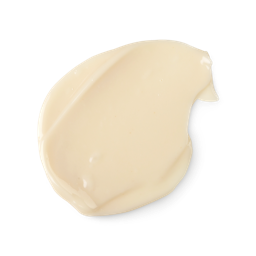 A swatch of thick, pinky-cream coloured Ro's Argan body conditioner.