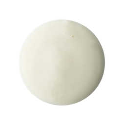 Skinny Dip. A perfectly circular swatch of thick, glossy cotton-white shower gel. 