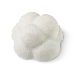 Sleepy. A white, bobbly, cloud shaped shower bomb.