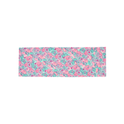 Sleepy Tenugui Wrap, light blue and pink clouds and stars cover this rectangular wrap.