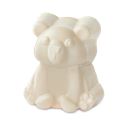 Snow Bear. A smooth and creamy soap shaped like a cute sitting bear. 