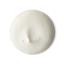 Snuggles. A perfectly circular swatch of thick, creamy shower gel. 