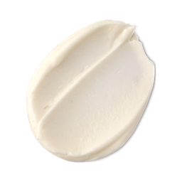 A swatch of smooth, nicely thick, orchid white Celestial facial moisturiser, flecked with vanilla pod seeds.