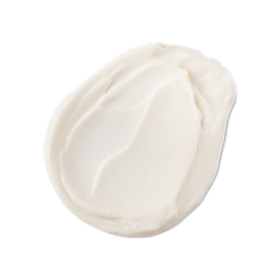 A neatly smudged swatch of thick, creamy, perfectly smooth Enzymion moisturiser. 