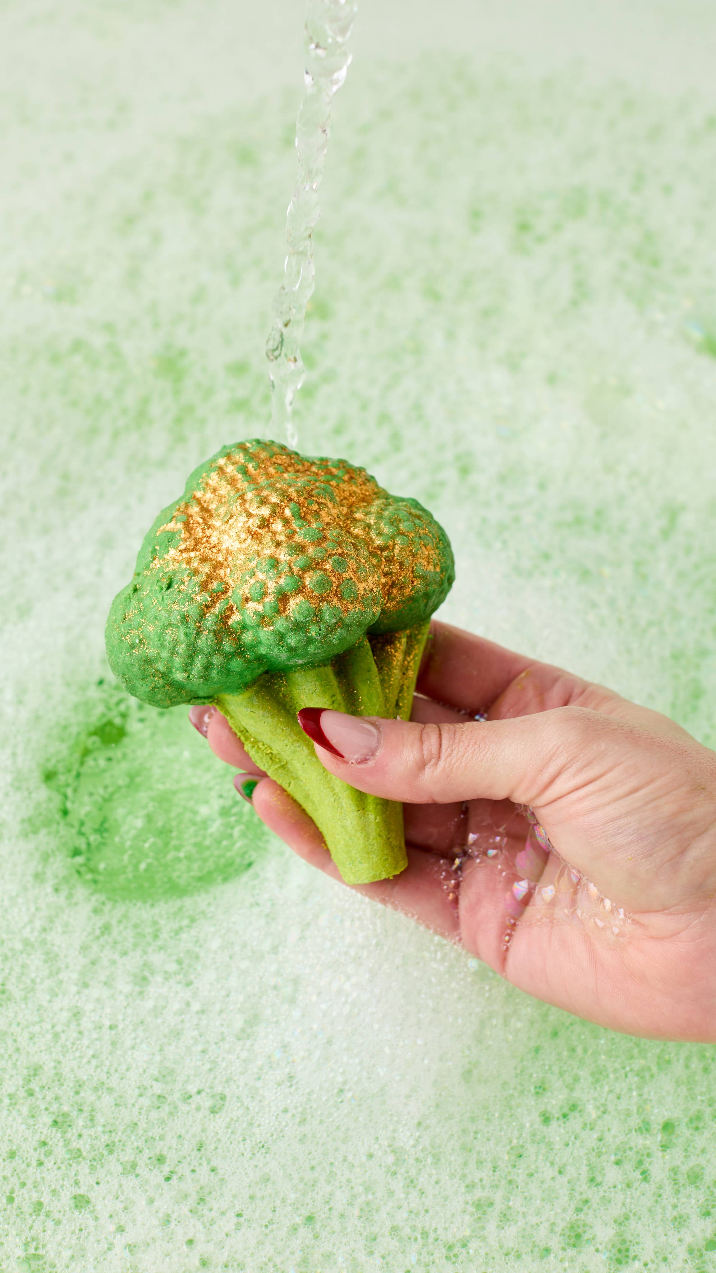 Sparkly Broccoli Bubble Bar