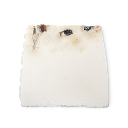 Sultana of Soap. A creamy white coloured, trapezium shaped soap, topped with dried currants, apricots and cranberries.