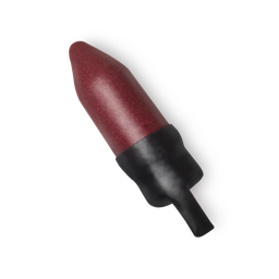 Antananarivo. A shimmery, metallic raspberry red lipstick refill, with a wax outer layer, which features a tab for easy removal.
