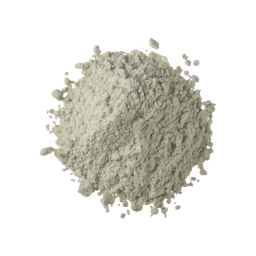 A sample of The Greeench - a creamy, pale green coloured, fine deodorant powder.