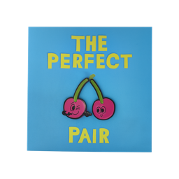 An image of The Perfect Pair | Greetings Card With Pin Badge