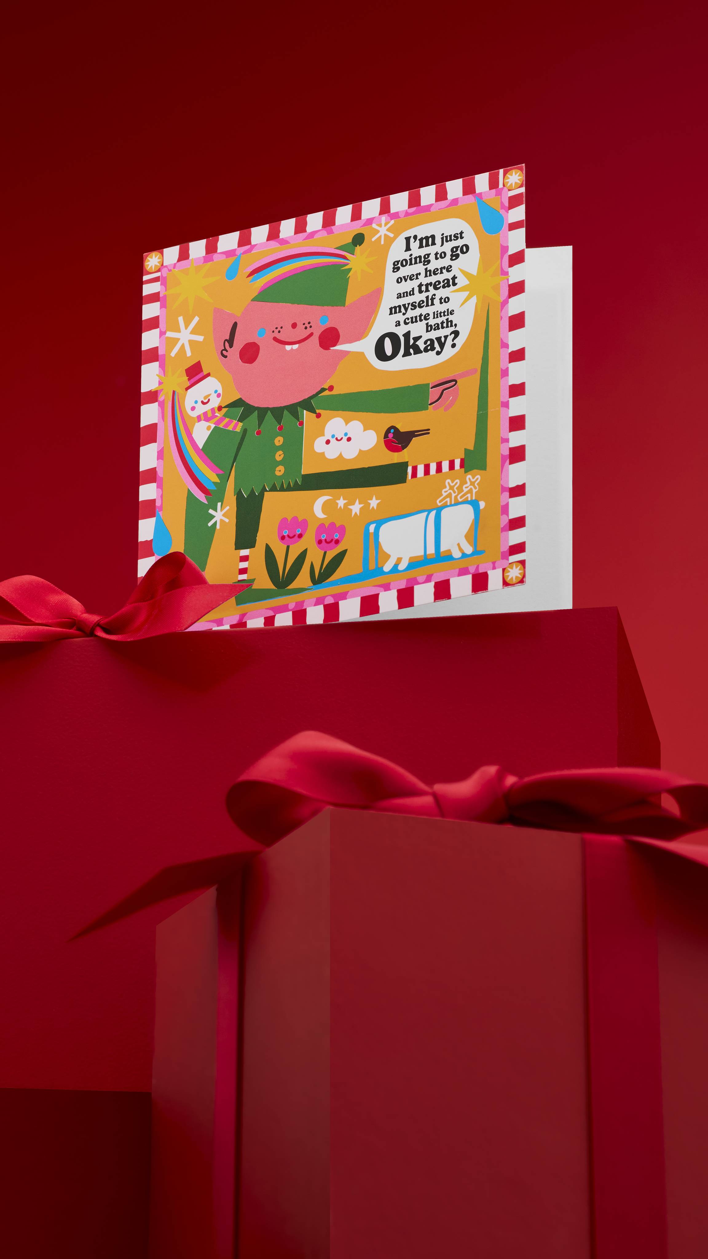Treat Your Elf Greeting Card