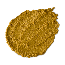 Turmeric. A smudged swatch of textured, creamy, golden-yellow Turmeric face mask.