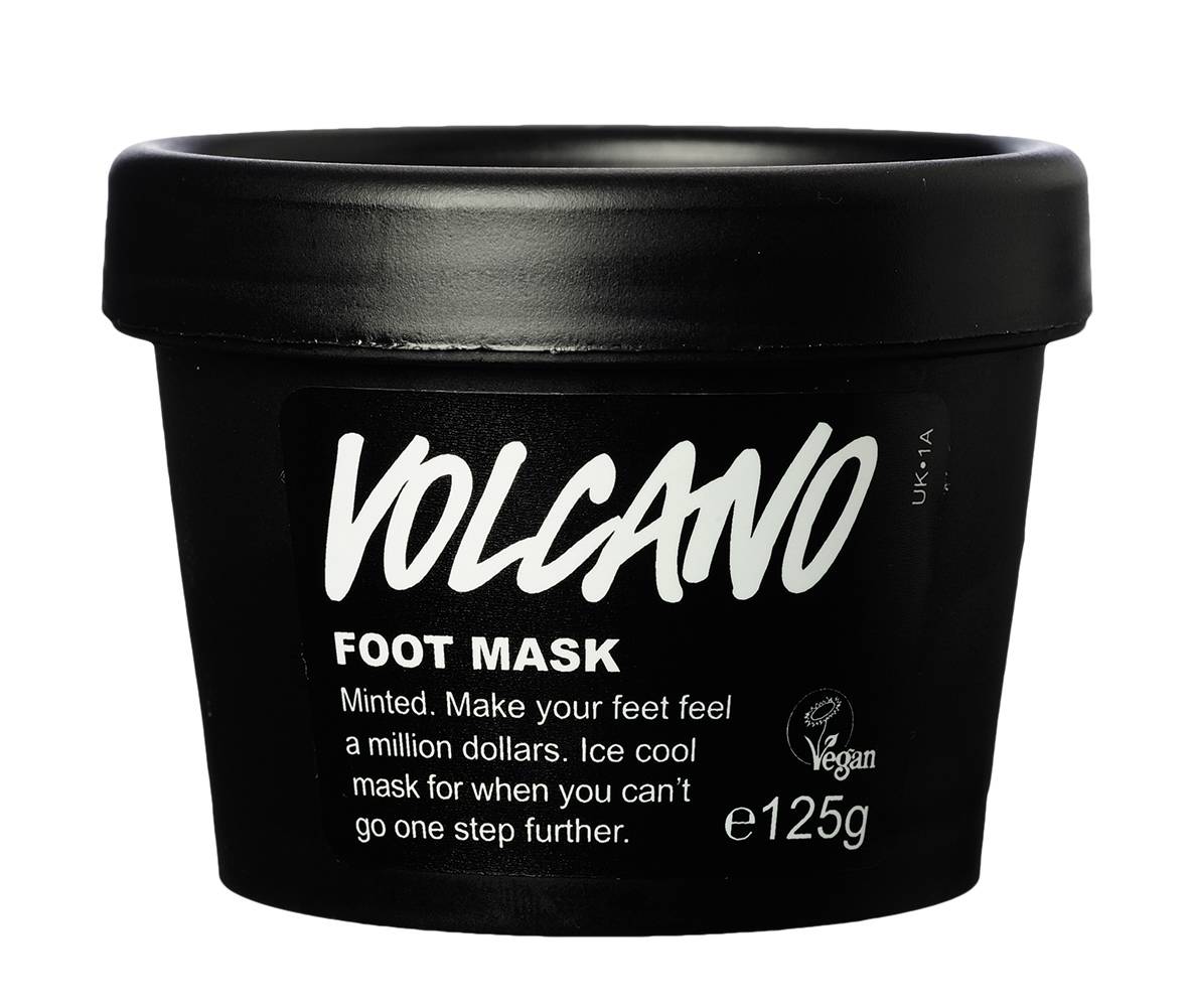 An image of LUSH | Volcano | Exfoliating, Cooling& Softening Foot Mask