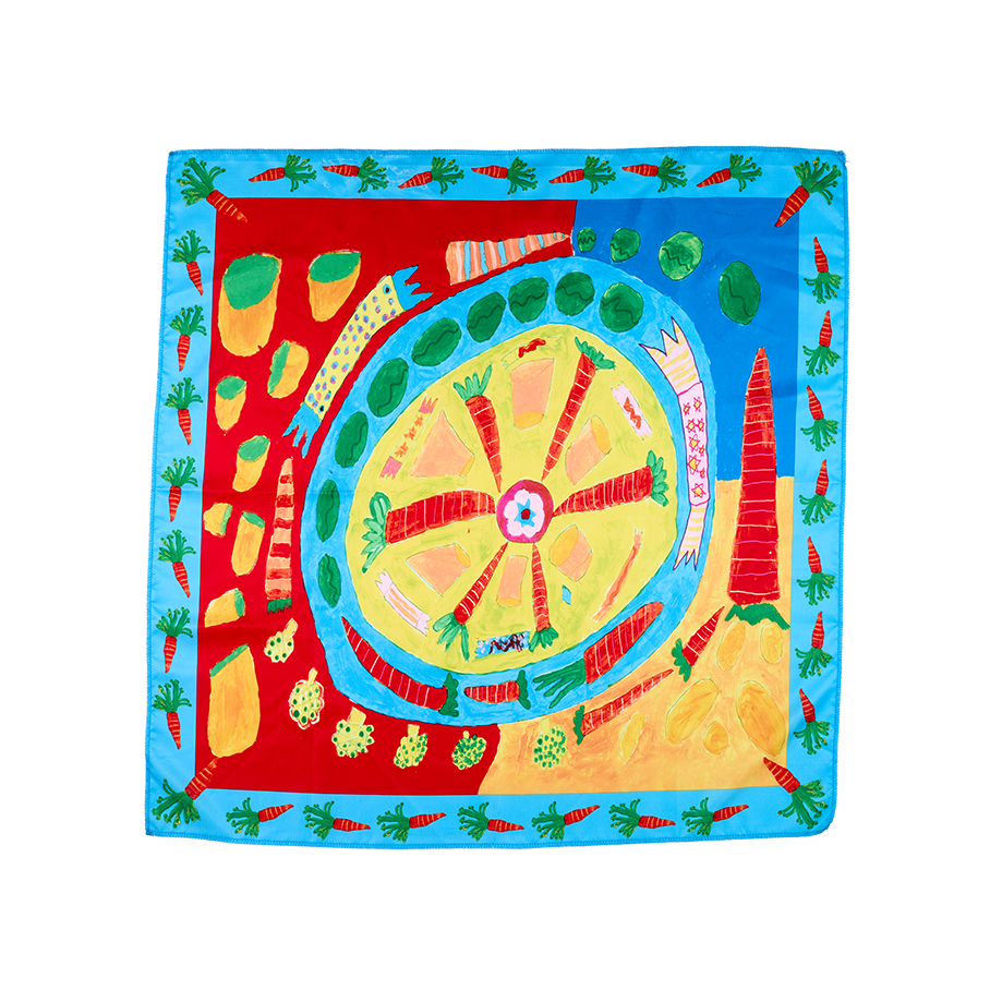 Emballage de tissu Veggie Christmas Dinner