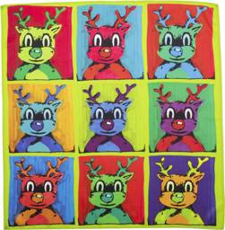 Warhol Reindeer Knot Wrap 