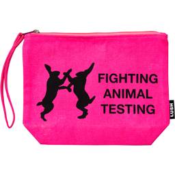 Fighting Animal Testing - Pink Pouch