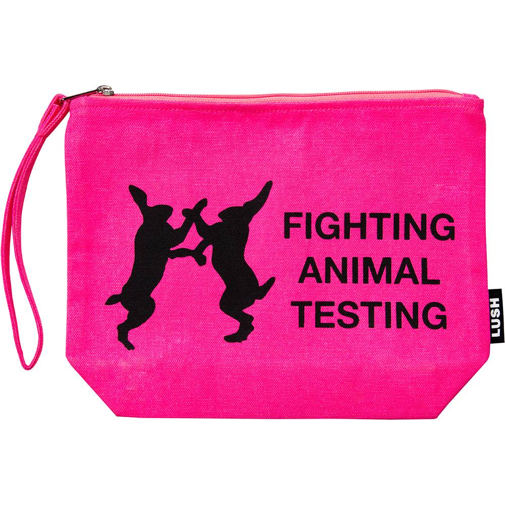 Sac fourre-tout Fluoro rose Fighting Animal Testing