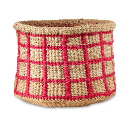 An image of LUSH | Handwoven Basket | Pink | Product Holder